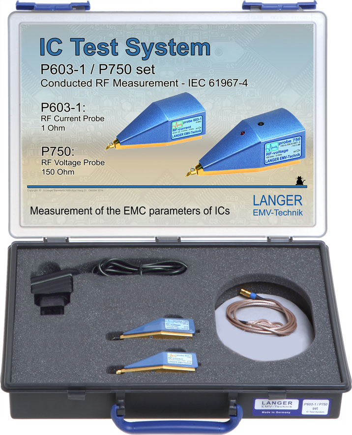 P603-1 / P750 set, RF Conducted Measurement IEC 61967-4, 1 Ohm / 150 Ohm